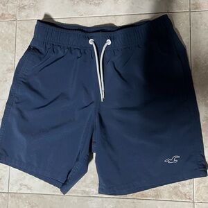 Hollister Navy Blue Men's Swim Board Shorts